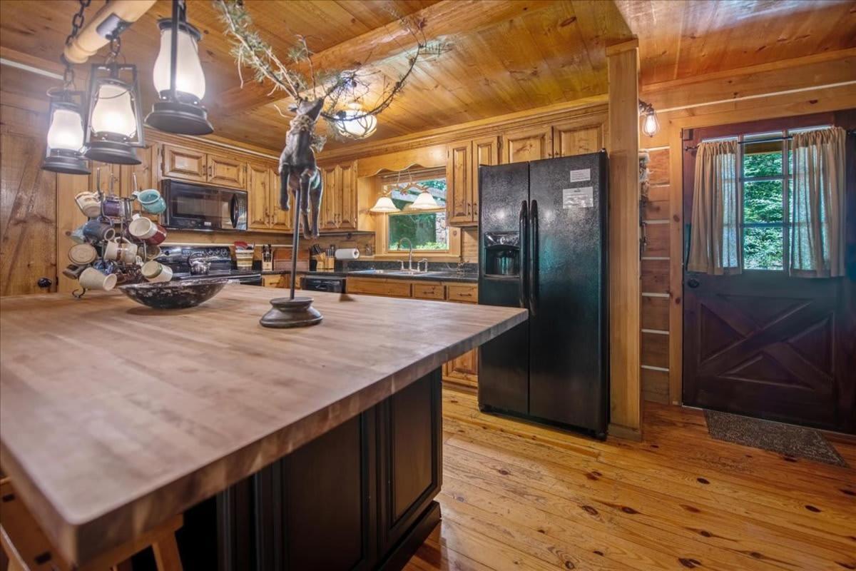 蓝岭Waterfront Mountain Cabin With Hot Tub别墅 外观 照片