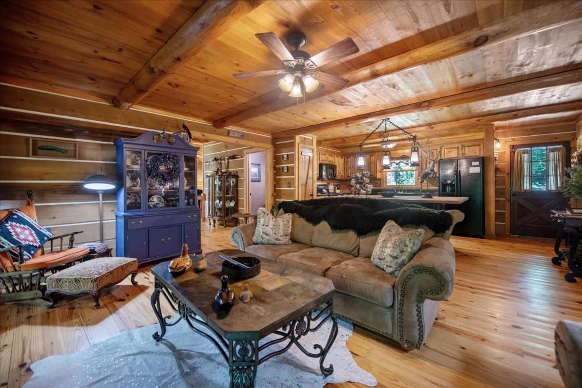 蓝岭Waterfront Mountain Cabin With Hot Tub别墅 外观 照片