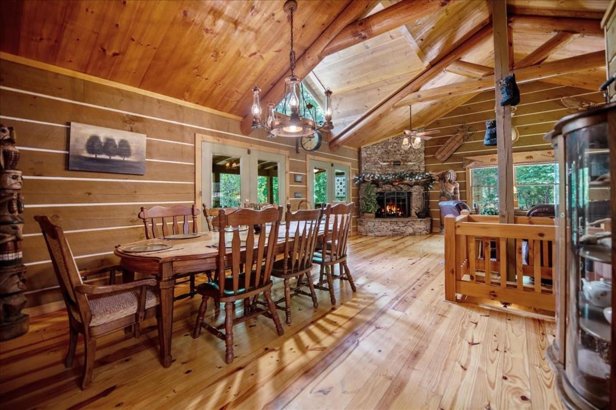 蓝岭Waterfront Mountain Cabin With Hot Tub别墅 外观 照片
