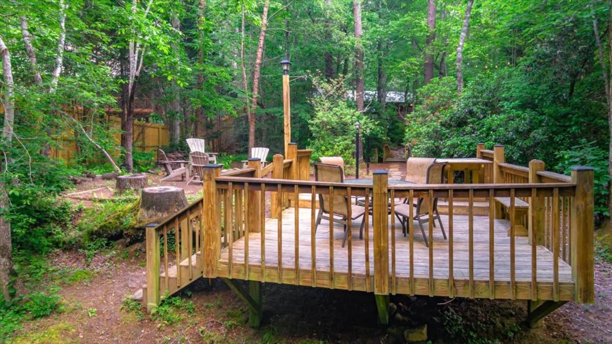 蓝岭Waterfront Mountain Cabin With Hot Tub别墅 外观 照片