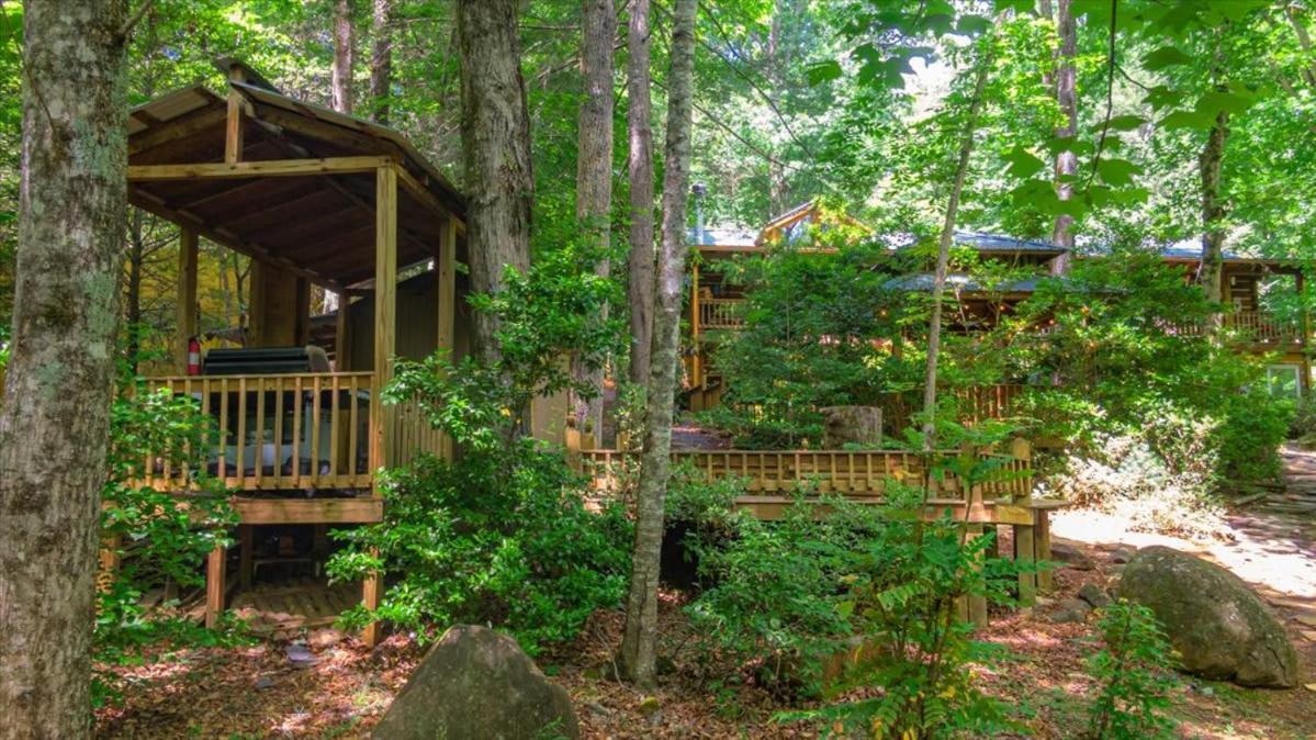 蓝岭Waterfront Mountain Cabin With Hot Tub别墅 外观 照片