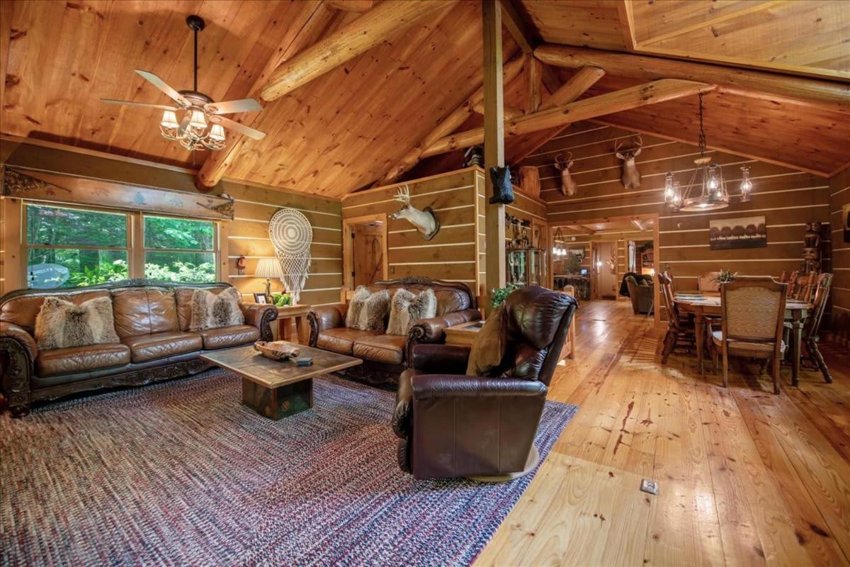 蓝岭Waterfront Mountain Cabin With Hot Tub别墅 外观 照片