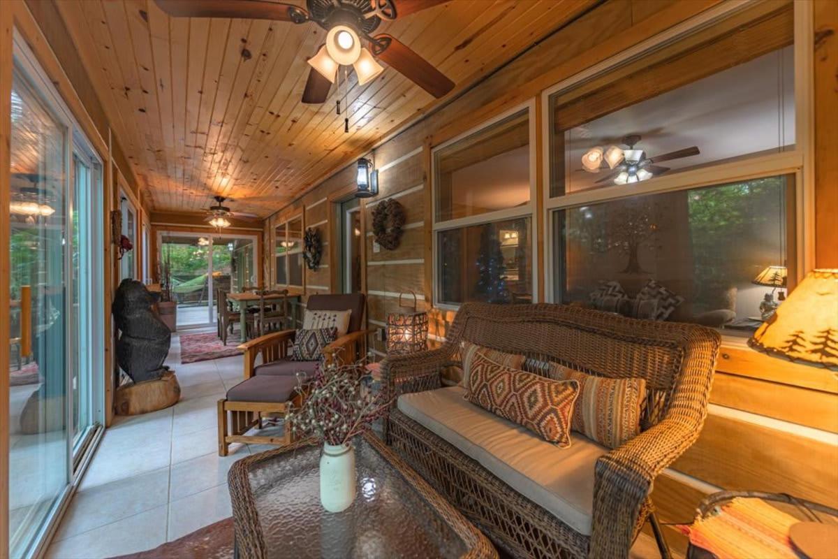 蓝岭Waterfront Mountain Cabin With Hot Tub别墅 外观 照片