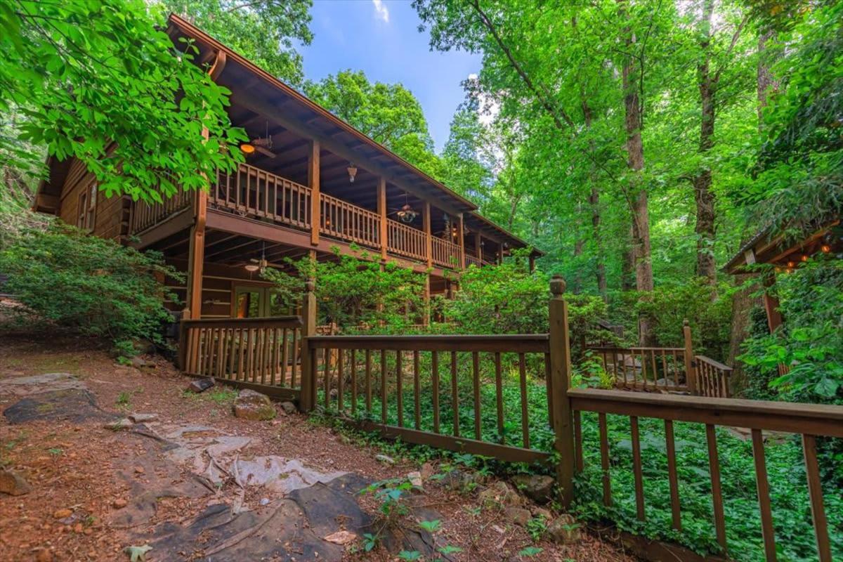 蓝岭Waterfront Mountain Cabin With Hot Tub别墅 外观 照片