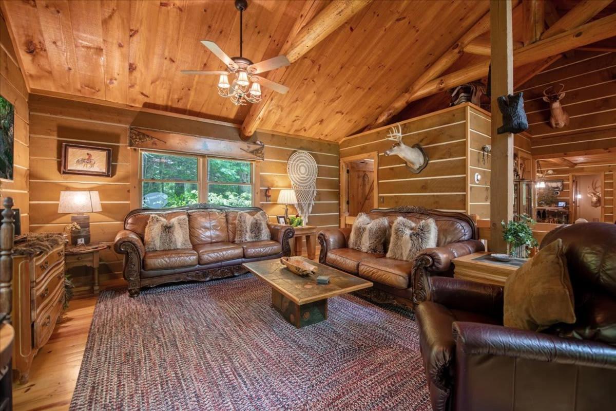 蓝岭Waterfront Mountain Cabin With Hot Tub别墅 外观 照片