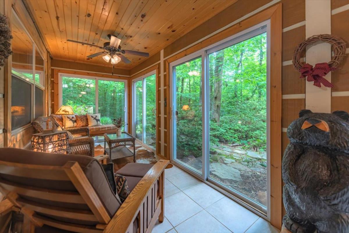 蓝岭Waterfront Mountain Cabin With Hot Tub别墅 外观 照片