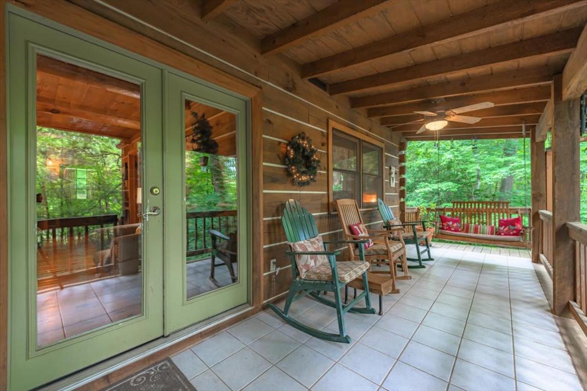 蓝岭Waterfront Mountain Cabin With Hot Tub别墅 外观 照片