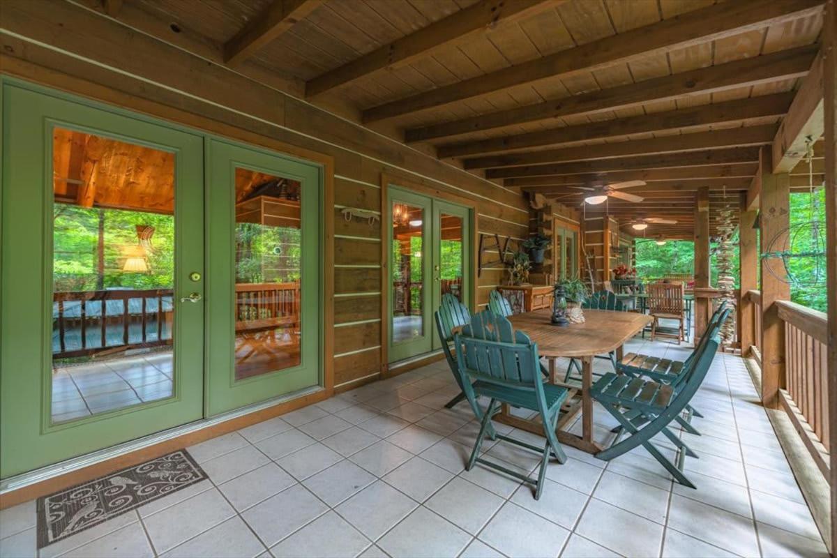 蓝岭Waterfront Mountain Cabin With Hot Tub别墅 外观 照片